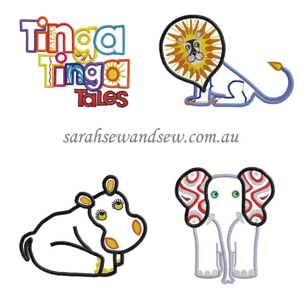 Tinga Tinga Tales Set Embroidery Design - Sarah Sew and Sew