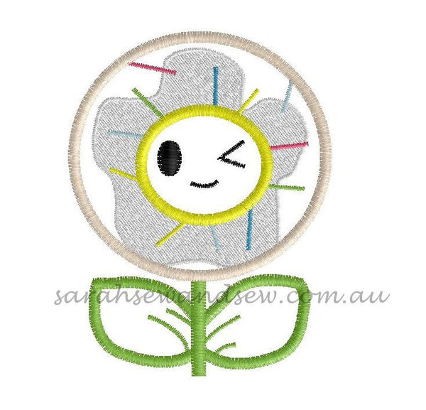 Tokidoki Flowers Embroidery Design - Sarah Sew and Sew