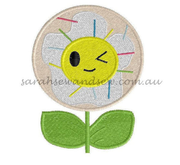 Tokidoki Flowers Embroidery Design - Sarah Sew and Sew