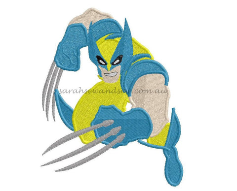 Wolverine Machine Embroidery Design - Sarah Sew and Sew