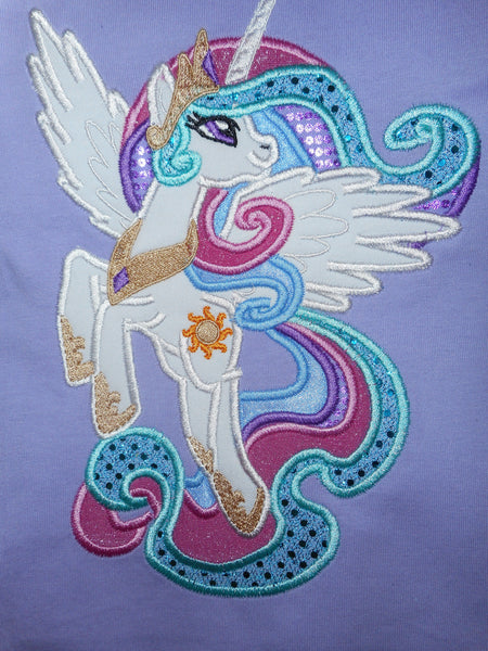 Princess Celestia My Little Pony Embroidery Design